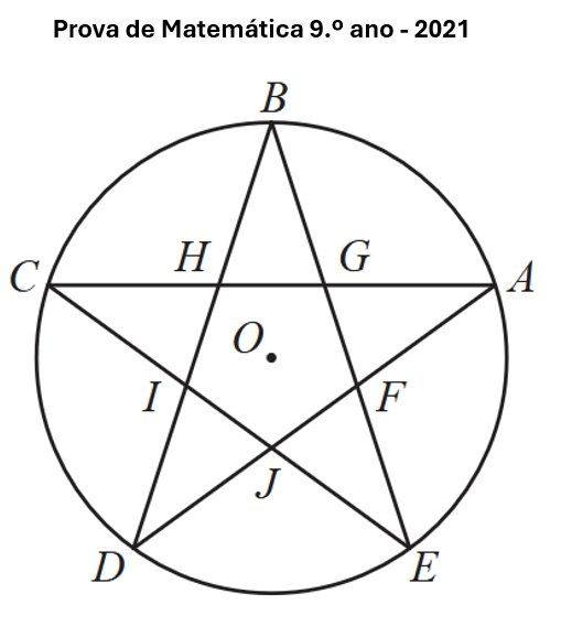 Figura do enunciado - Prova de Matemática 9.º ano - 2021